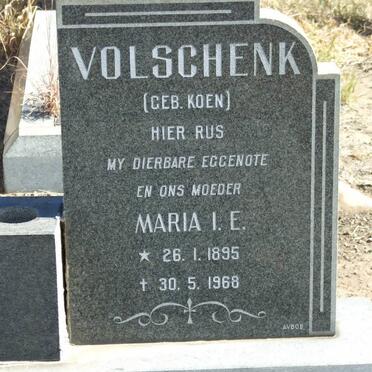 VOLSCHENK Maria I.E. nee KOEN 1895-1968