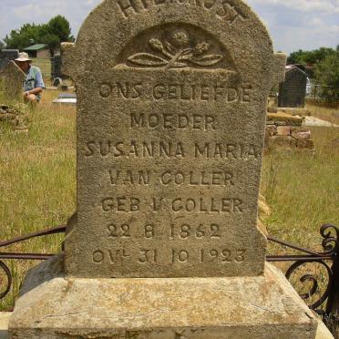 COLLER Susanna Maria, van nee VAN COLLER 1862-1923
