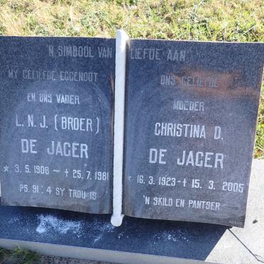 JAGER L.N.J., de 1908-1981 &amp; Christina D. 1923-2005