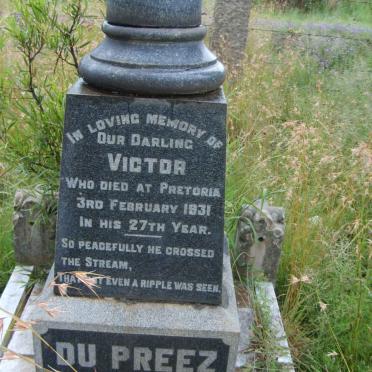 PREEZ Victor, du  -1931 