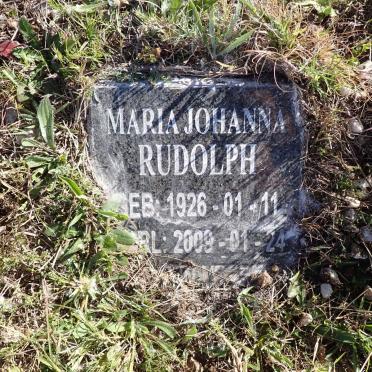 RUDOLPH Maria Johanna 1926-2009