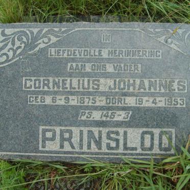 PRINSLOO Cornelius Johannes 1875-1953