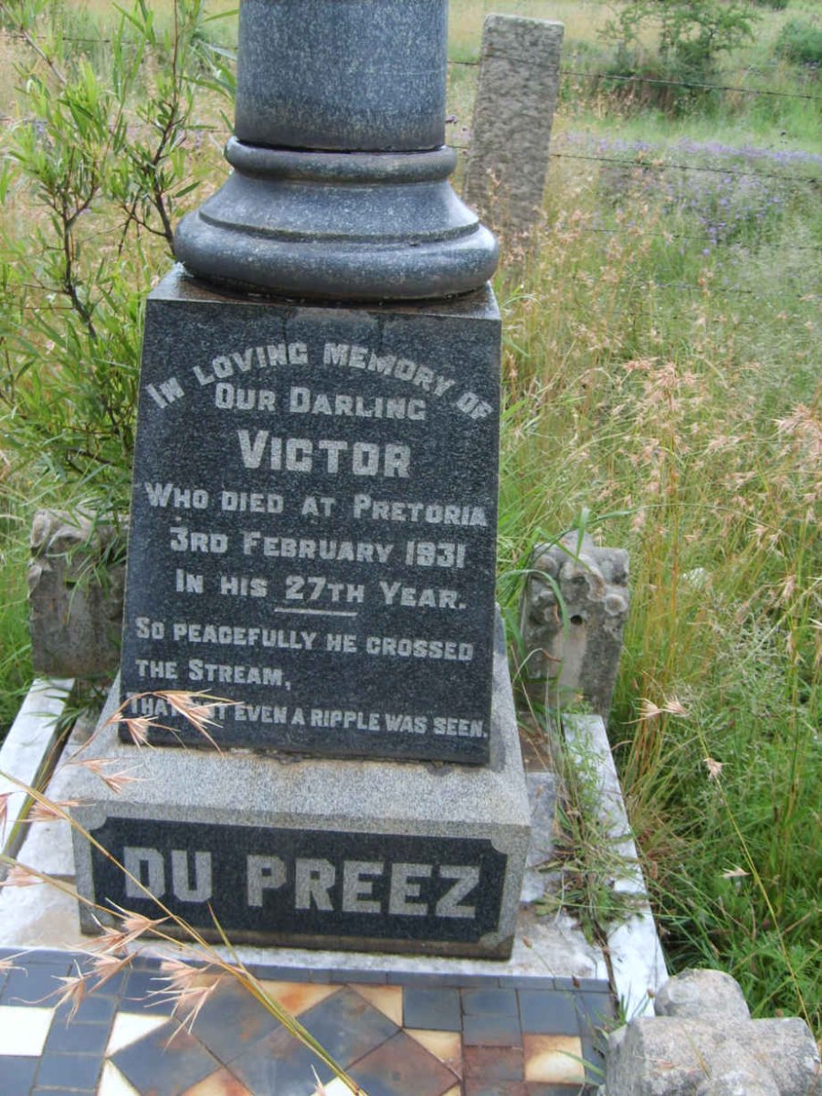 PREEZ Victor, du  -1931 