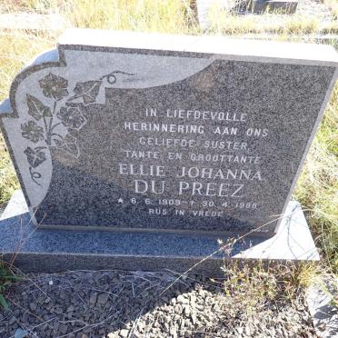 PREEZ Ellie Johanna, du 1909-1988