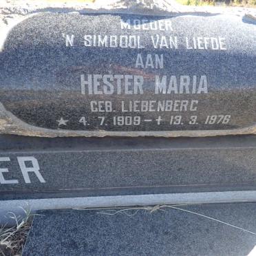 DREYER Hester Maria nee LIEBENBERG 1909-1976