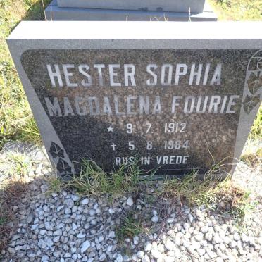 FOURIE Hester Sophia Magdalena 1912-1984