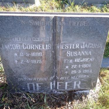 HEER Jacob Cornelis, de 1888-1975 &amp; Hester Jacoba Susanna VILJOEN 1904-1984