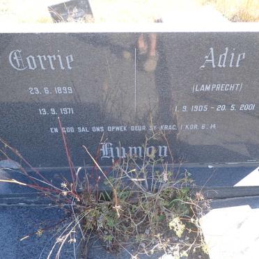 HUMAN Corrie 1899-1971 &amp; Adie LAMPRECHT 1905-2001