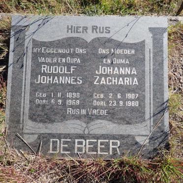 BEER Rudolf Johannes, de 1898-1968 &amp; Johanna Zacharia 1907-1980