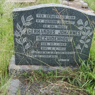 BEZUIDENHOUT Gerhardus Johannes 1908-1963