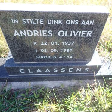 CLAASSENS Andries Olivier 1937-1987