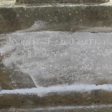 WESSELS Janneta ? Martha 1862-19??