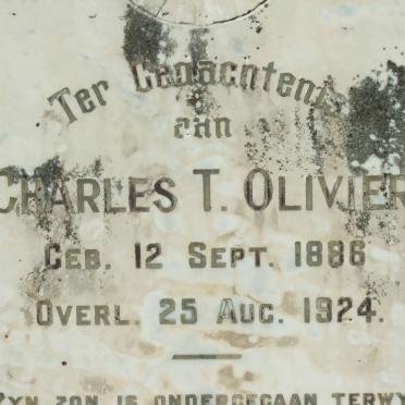 OLIVIER Charles T. 1886-1924 