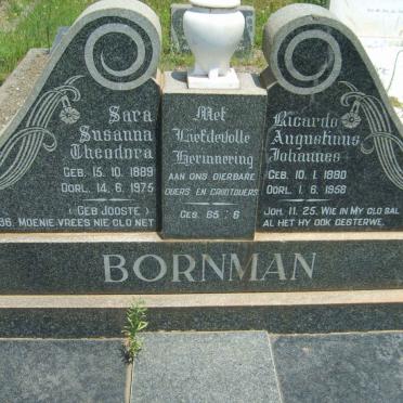 BORNMAN Ricardo Augustinus Johannes 1880-1958 &amp; Sara Susanna Theodora JOOSTE 1889-1975
