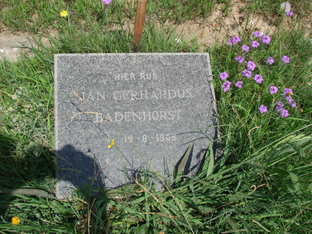 BADENHORST Jan Gerhardus 1906-