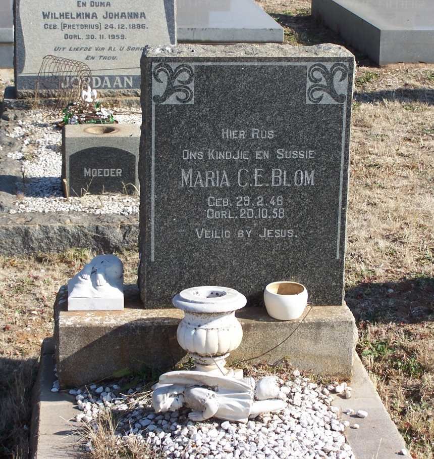 BLOM Maria C.E. 1948-1958