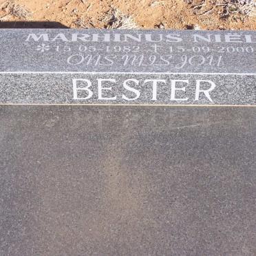 BESTER Marhinus Niel 1982-2000