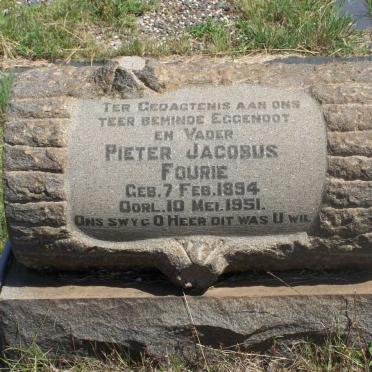 FOURIE Pieter Jacobus 1894-1951
