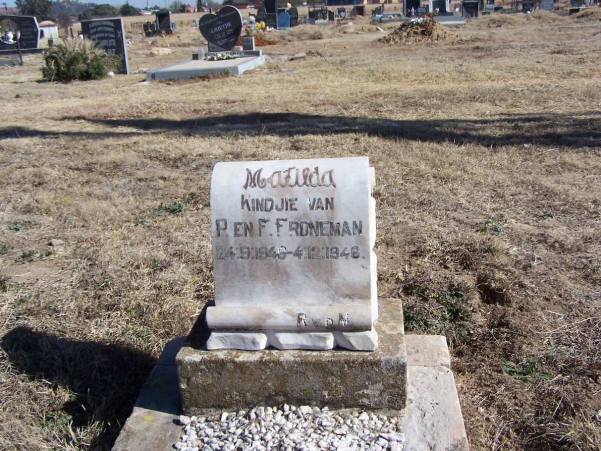 FRONEMAN Matilda 1946-1946