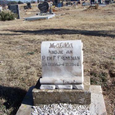 FRONEMAN Matilda 1948-1948