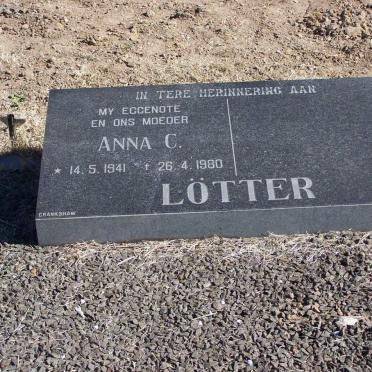LOTTER Anna C. 1941-1980
