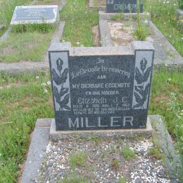 MILLER Elizabeth J.C. 1926-1962