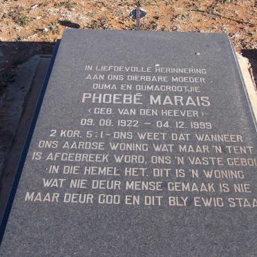 MARAIS Phoebe van den HEEVER 1922-1999
