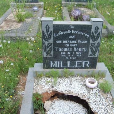 MILLER Thomas Henry 1920-1993