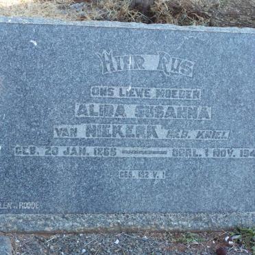 NIEKERK Alida Susanna, nee KRIEL 1866-1943