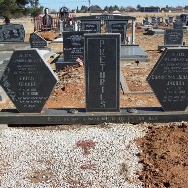 PRETORIUS Louis George 1918-1996 &amp; Christina Johanna Jacoba 1911-1989