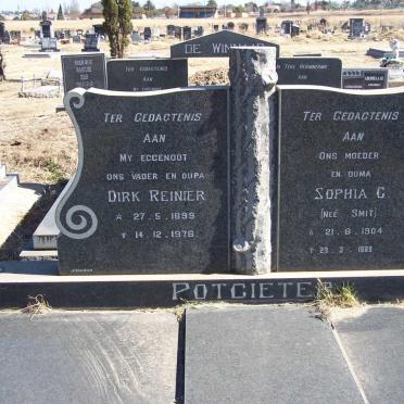 POTGIETER Dirk Reinier 1899-1976 &amp; Sophia G. SMIT 1904-1989
