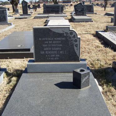 RENSBURG Judith Susanna, van nee NEL 1896-1979