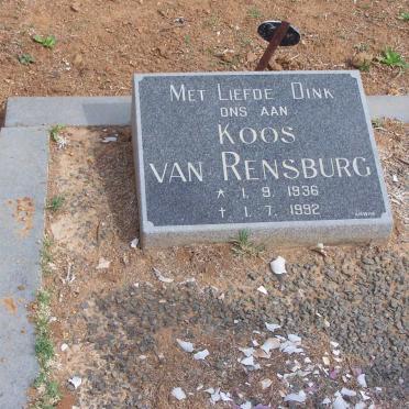 RENSBURG Koos, van 1936-1992