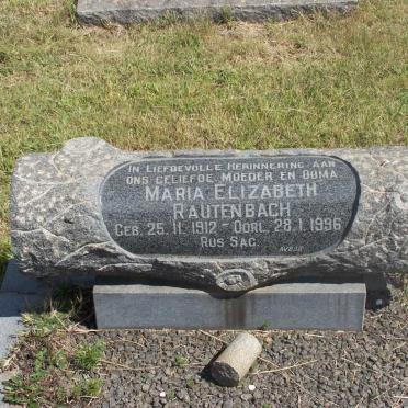 RAUTENBACH Maria Elizabeth 1912-1996