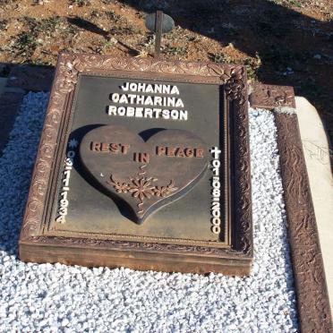 ROBERTSON Johanna Catharina 1934-2000