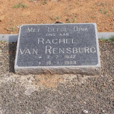 RENSBURG Rachel, van 1942-1994