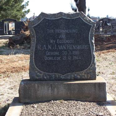 RENSBURG R.A.N., Janse van 1881-1944