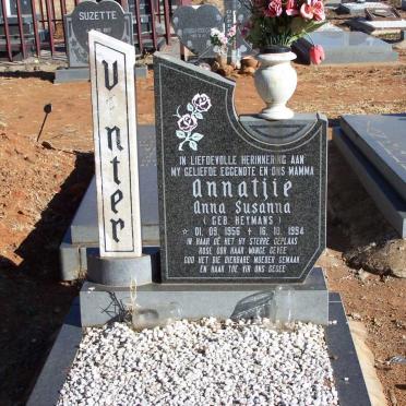 VENTER Annatjie Anna Susanna nee HEYMANS 1956-1994