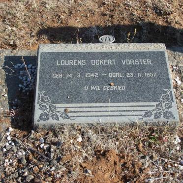 VORSTER Lourens Ockert 1942-1957