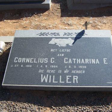 WILLER Cornelius G. 1910-1984 &amp; Catharina E. 1930-