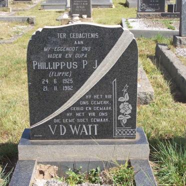WATT Phillippus P.J., van der 1925-1962