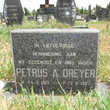 DREYER Petrus A. 1921-1987