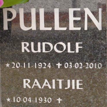 PULLEN Rudolf 1924-2010 &amp; Raaitjie 1930-