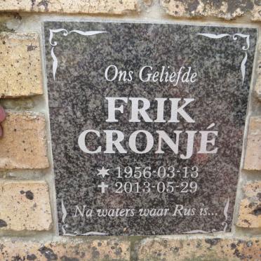 CRONJE Frik 1956-2013