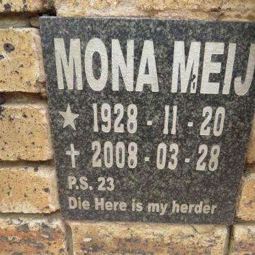 MEIJ Mona 1928-2008