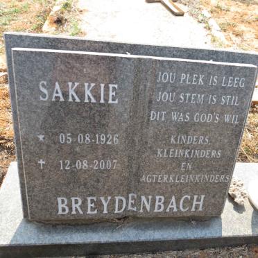 BREYDENBACH Sakkie 1926-2007