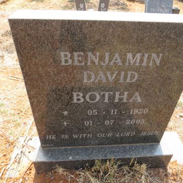 BOTHA Benjamin David 1920-2003