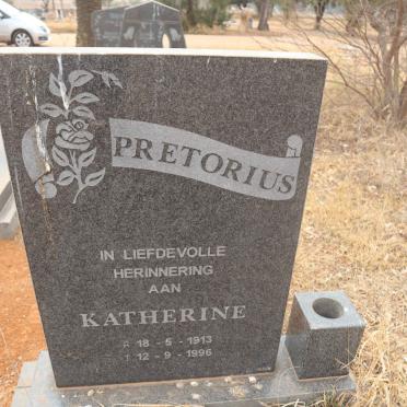 PRETORIUS Katherine 1913-1996