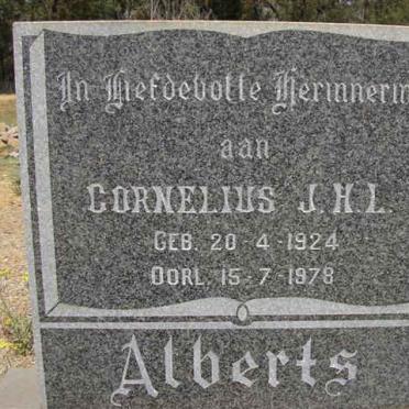 ALBERTS Cornelius J.H.L. 1924-1978