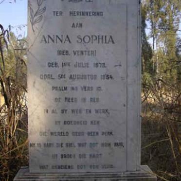 ALLAMAN Anna Sophia, Grobbler nee VENTER 1873-1954